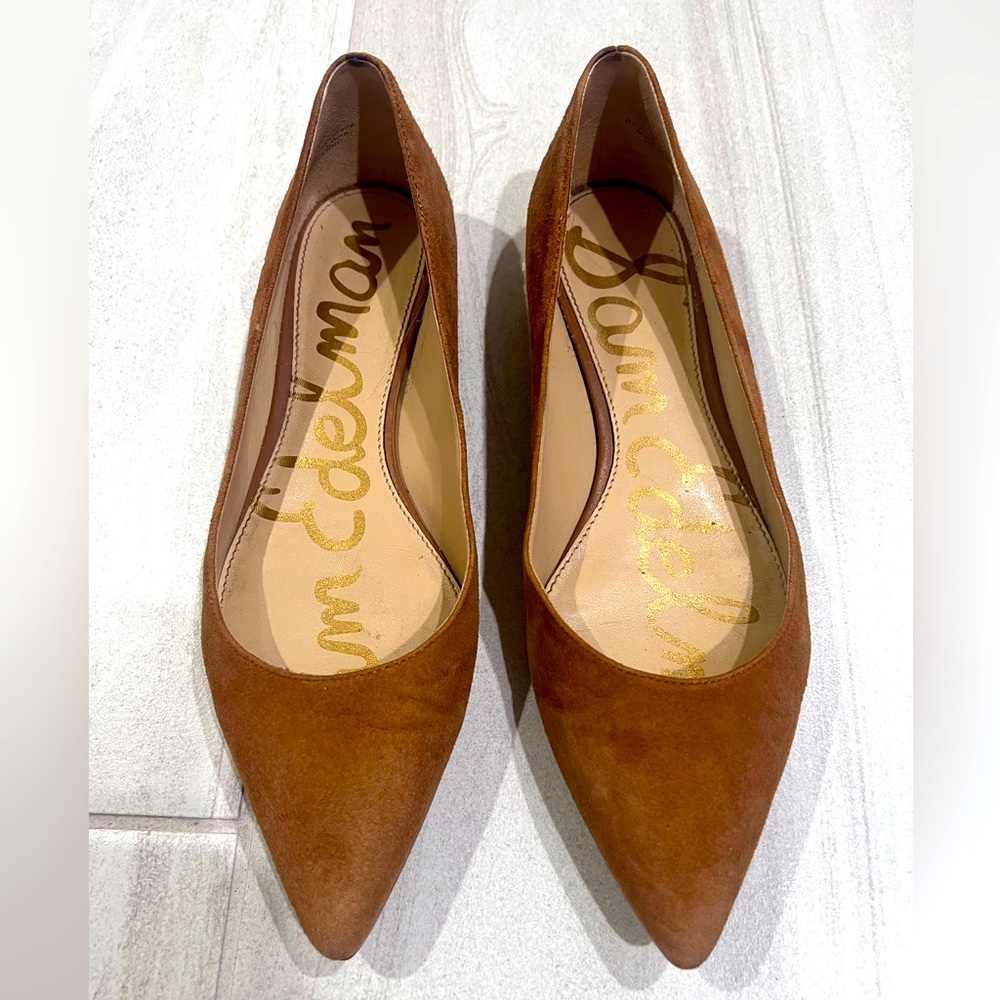 Sam Edelman Tan Suede Flats